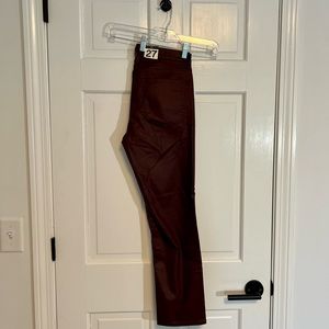 GAP | Vintage Slim Mid-Rise Jeans, Maroon Waxed Denim, Size 27s (4s) - NWT